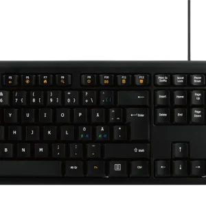 Fullsize wired USB-C Keyboard, 105 keys, USB-C 1.8m connection, 13 media keys