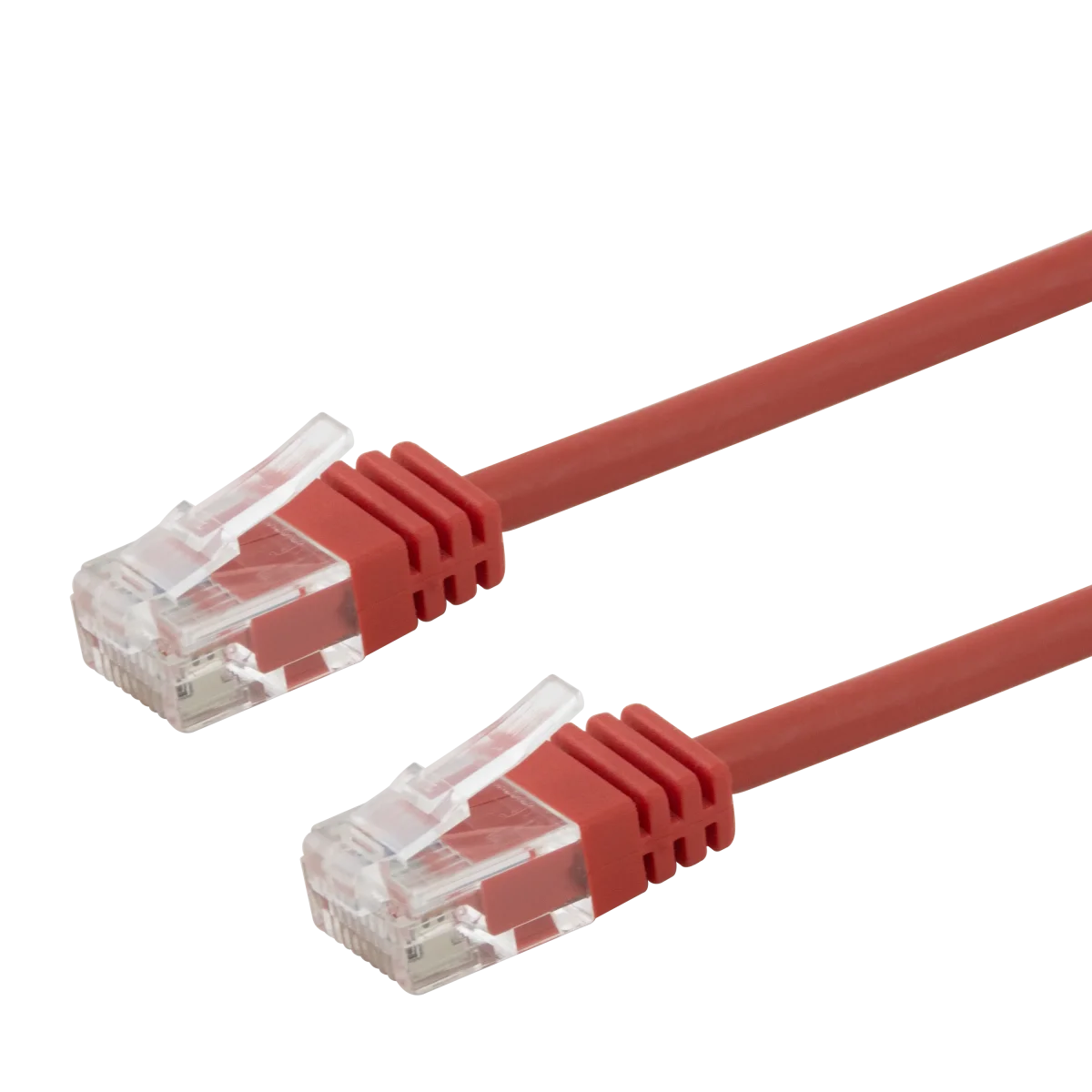 U/UTP Cat6 AWG28 patch cable, 7,0m, red, LSZH