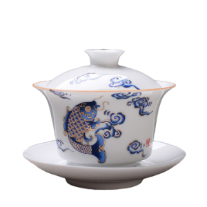 Gaiwan Bone China posliini teekannu 150ml