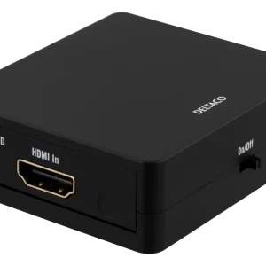 HDMI-jakaja, 1 HDMI-tulo, 2 HDMI-lähtöä, 10,2 Gbit/s, musta