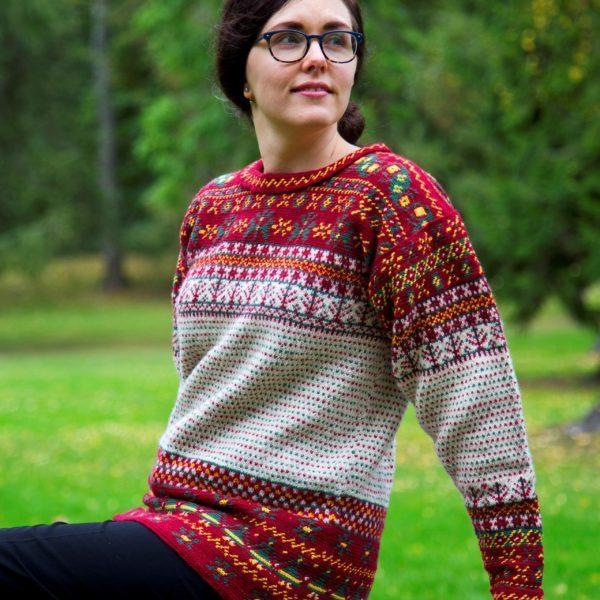 The colourful Korsnäs sweater -Do It Yourself eguipments in gift box - Image 6