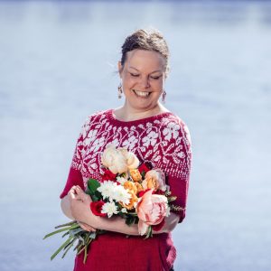 Ruusuköynnös kesäneule -tarvikepaketti