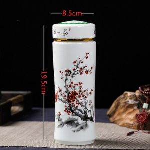Kaksiseinäinen posliinitermos 400ml
