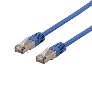 U/FTP Cat6a laitekaapeli, Delta-sert., LSZH, 1m, sininen
