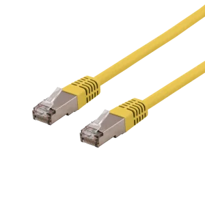 U/FTP Cat6a laitekaapeli, Delta-sert., LSZH, 2m, keltainen