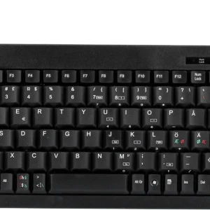 Pienikok. näppäimistö, 89 näppäintä, pohjoismainen, USB, musta