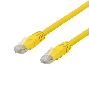 U/UTP Cat6a laitekaapeli, 1,5m, 500MHz, LSZH, keltainen