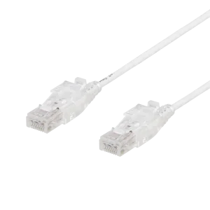 U/UTP Cat6a laitekaapeli, 1m, 500MHz, lukitt. liitt., valk