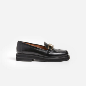 Flattered Samantha Nahkaiset Loaferit Musta