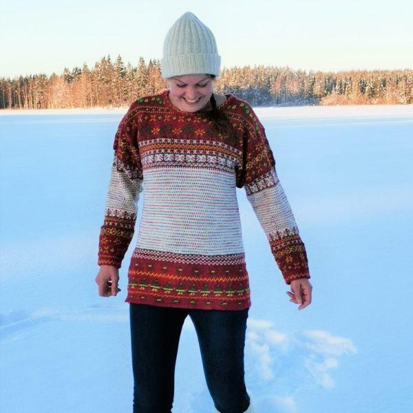 The colourful Korsnäs sweater -Do It Yourself eguipments in gift box - Image 7