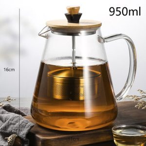 Lasi teekannu vedenkeitin 750ml-1.5L venäläinen