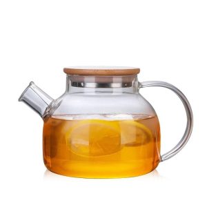 Lasinen teekannu teekukille 1L-1,8L vanha