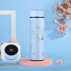 Isoterminen termospullo lämpötilanäytöllä 450ml