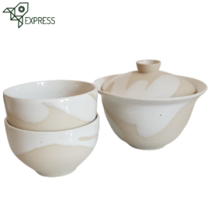 Gaiwan kivitavarasta valmistettu teepalvelu 130ml