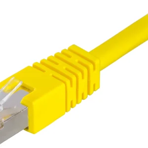 F/UTP Cat6 laitekaapeli 0.3m, keltainen